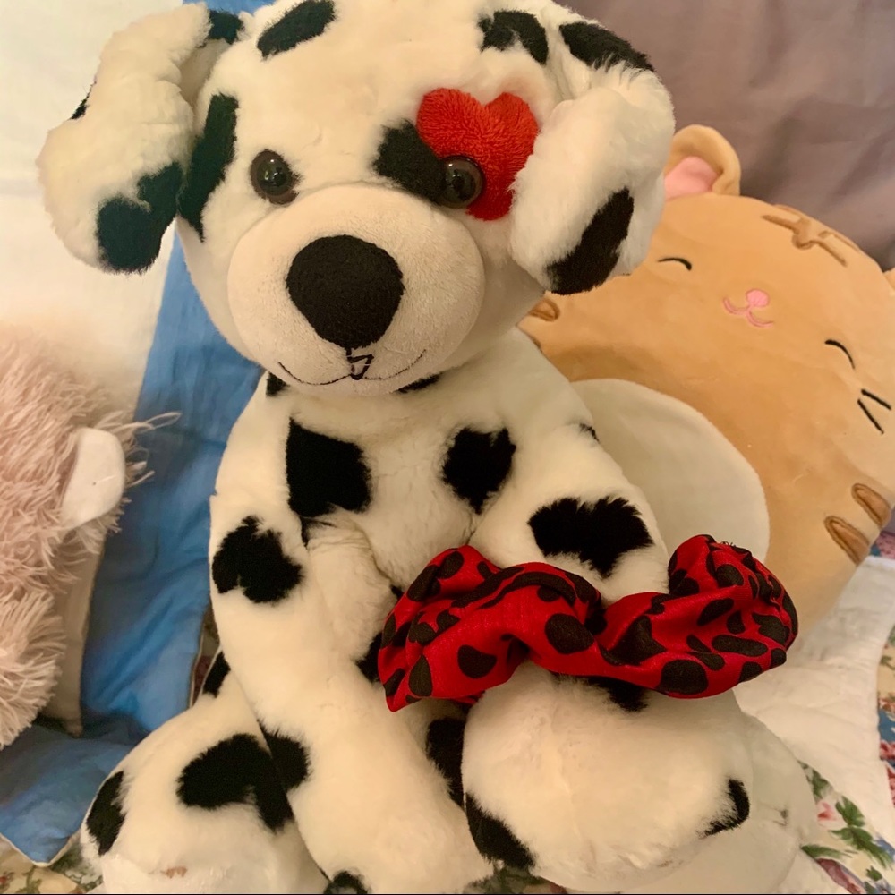 Red Polka Dot Scrunchie Handmade Never Worn